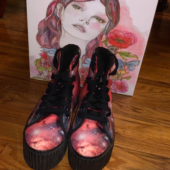 Jeffrey Campbell Platform Sneaker Size 9 - Picture 2 of 3